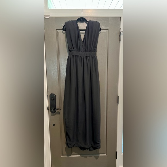 Gorgeous! ‘AQUA by AQUA’ V-Neck Padded Shoulder Elegant Dress!! Size UK 8/US 4.